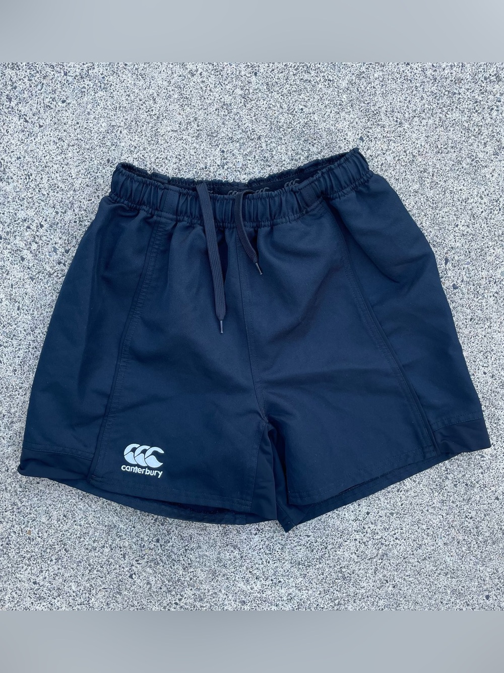 black Canterbury rugby shorts size small